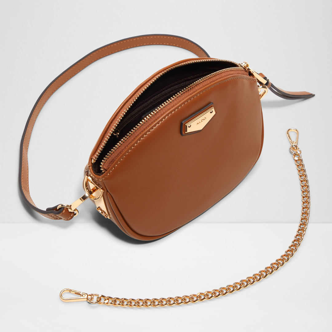 Mala de tiracolo em cognac - ABINGER