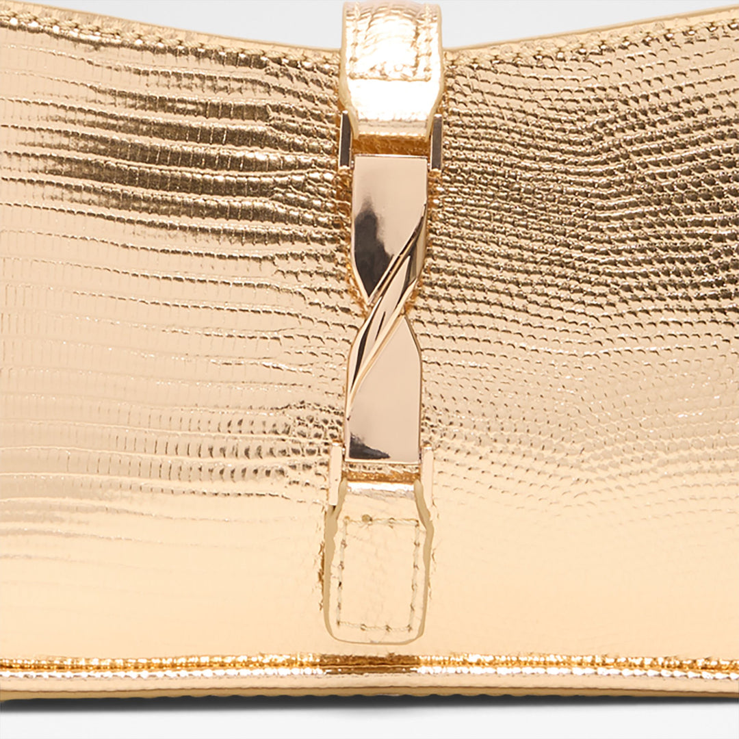 Mala de ombro em dourado - ABRIELLE