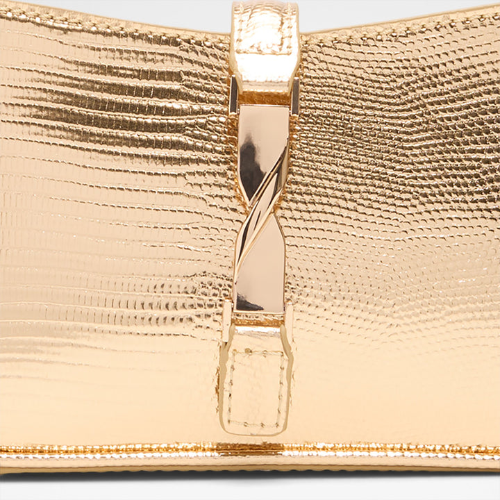 Mala de ombro em dourado - ABRIELLE