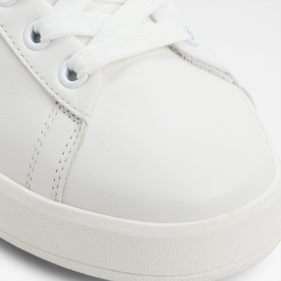 Sapatilhas rasas em pele branco - ADREI