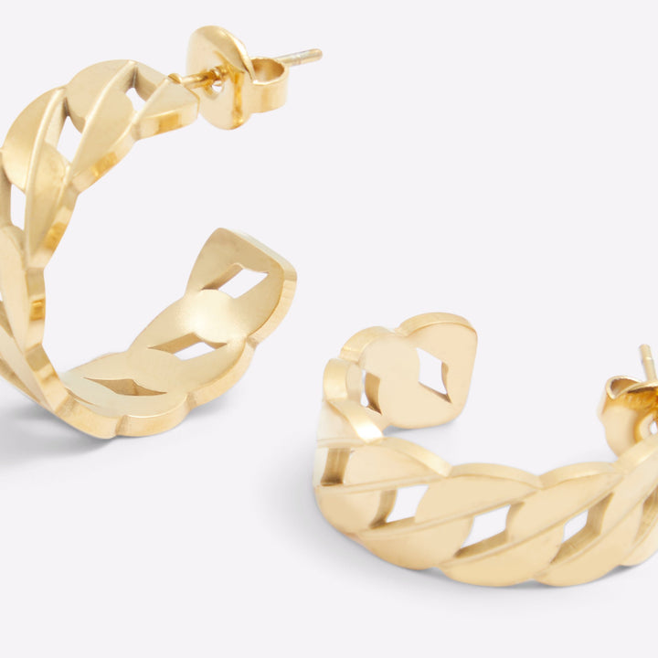 Argolas curtas em dourado - AEVAA