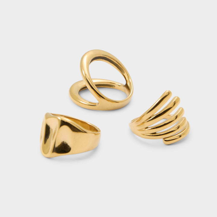 Anéis em dourado - AFELAN