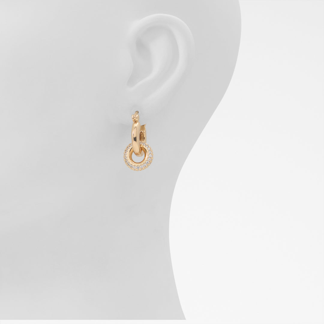 Brincos curtos em dourado - AHNNABELLE