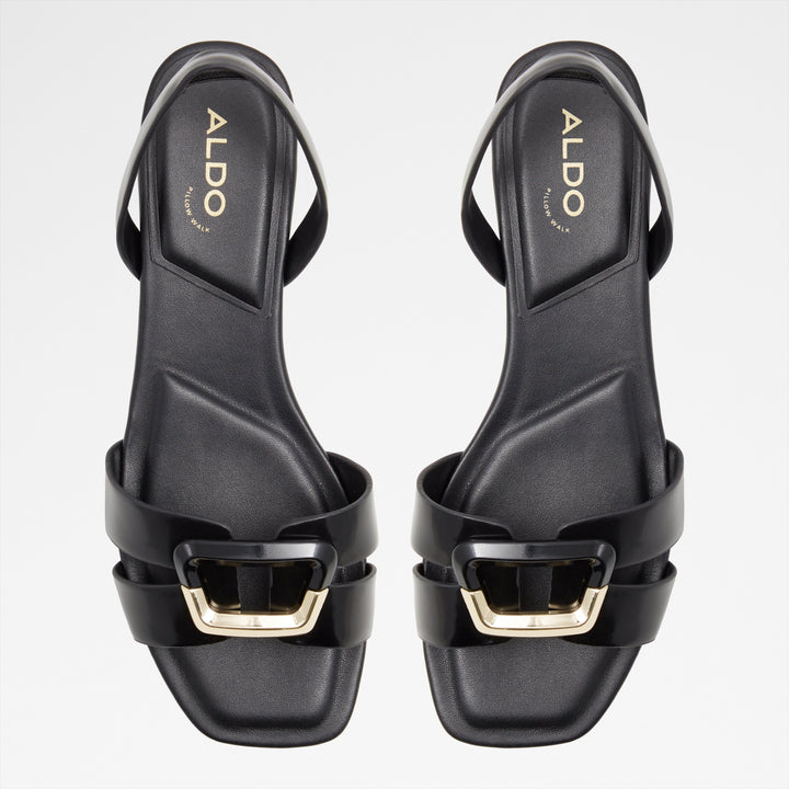 Sandálias rasas em preto - ALAMAENDAR