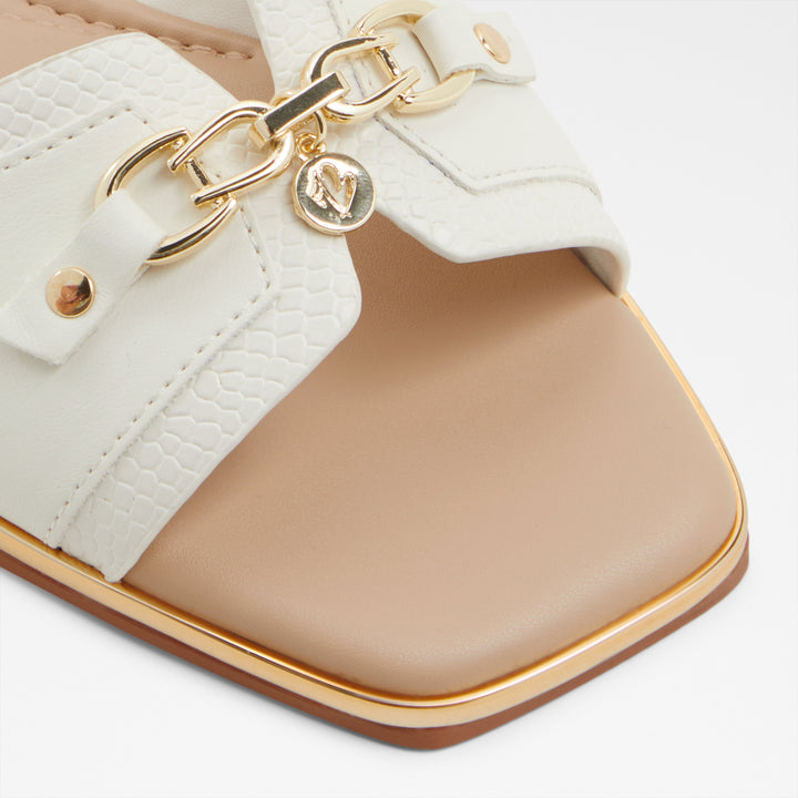 Sandálias rasas em branco - ALAMASSI