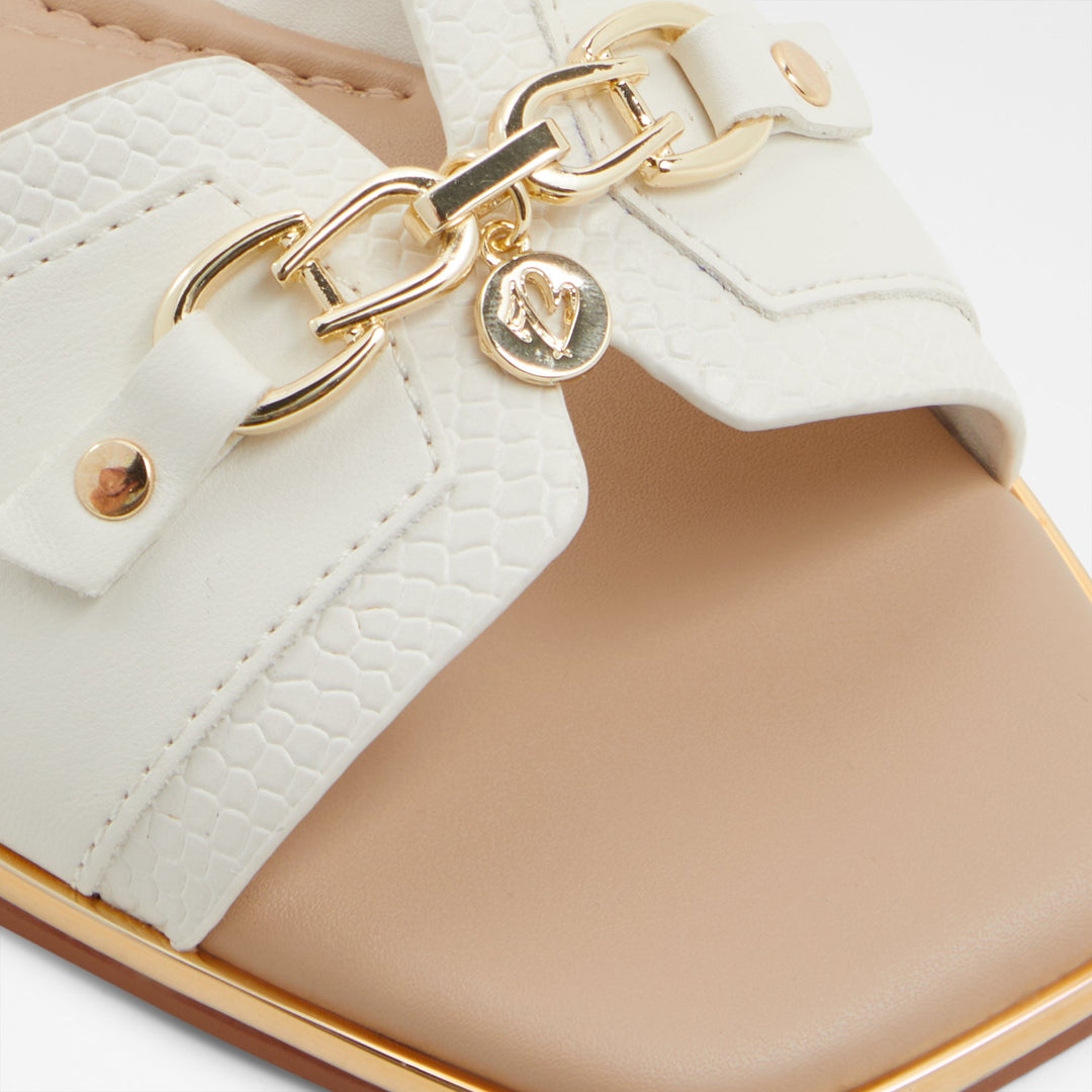 Sandálias rasas em branco - ALAMASSI