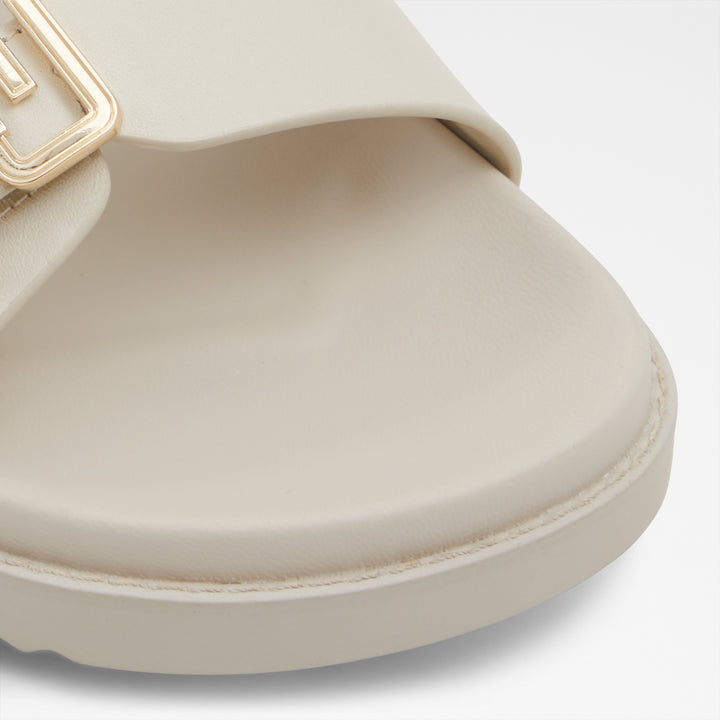 Sandálias rasas em pele bege - ALESSIE