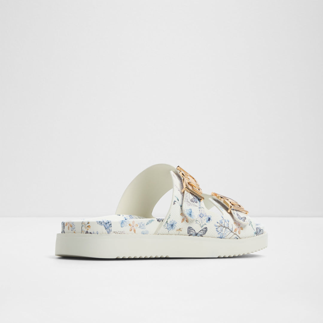 Sandálias rasas em branco - ALESSIE