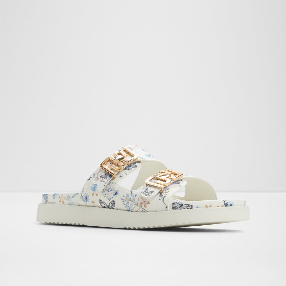 Sandálias rasas em branco - ALESSIE