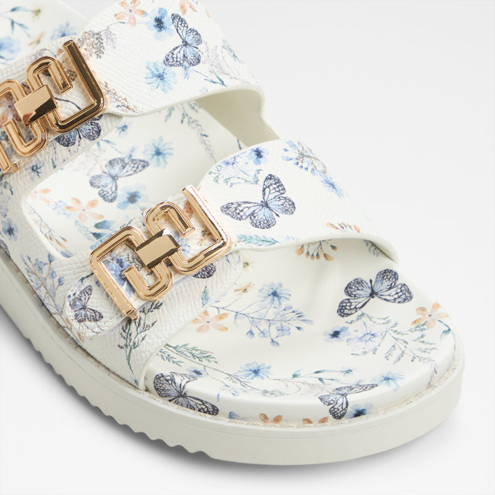 Sandálias rasas em branco - ALESSIE