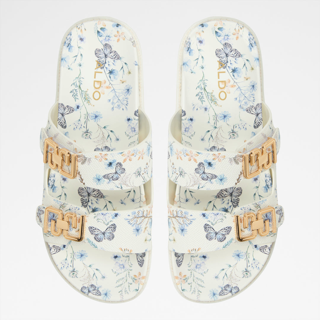 Sandálias rasas em branco - ALESSIE