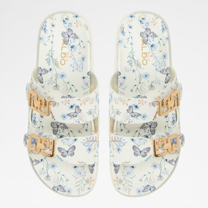 Sandálias rasas em branco - ALESSIE