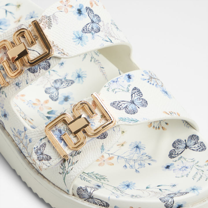 Sandálias rasas em branco - ALESSIE