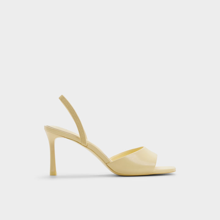 Sandálias em amarelo, salto fino - ANDYA
