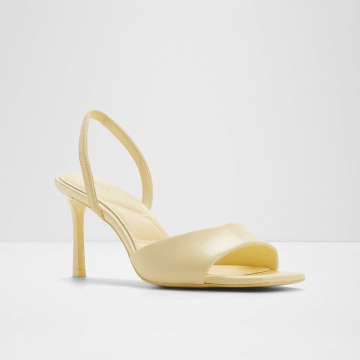 Sandálias em amarelo, salto fino - ANDYA