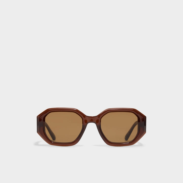 Óculos de Sol Mulher ALDO Castanhos Geométricos com Lentes Degradê