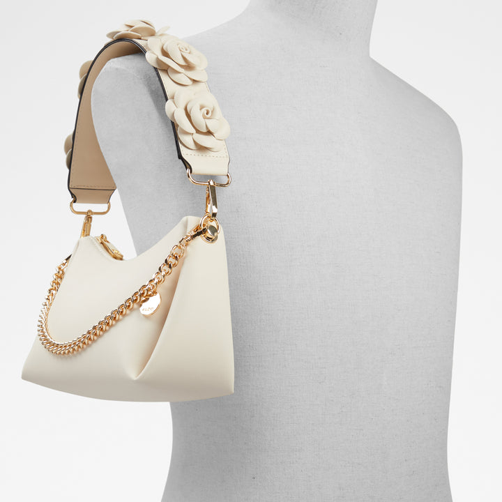 Mala de ombro em branco cru - ANNALERIA