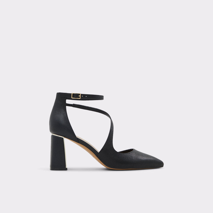 Sapatos em preto, salto em bloco - ANNODAR