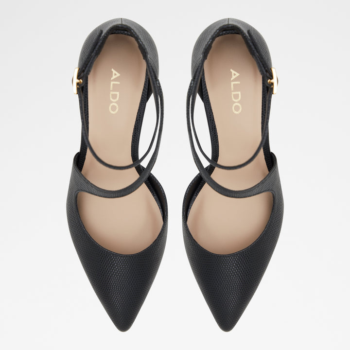 Sapatos em preto, salto em bloco - ANNODAR