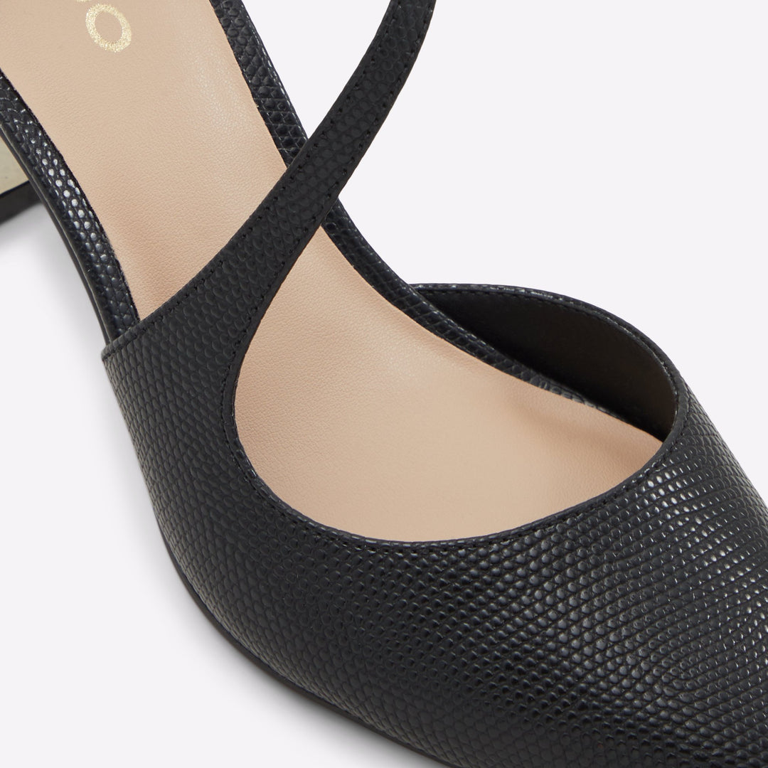 Sapatos em preto, salto em bloco - ANNODAR