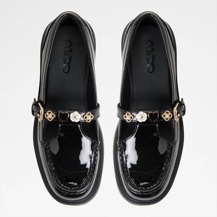 Mocassins rasos em verniz preto - ANTONELA