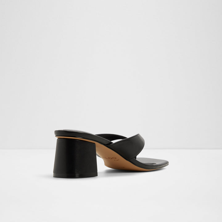Mules em preto, salto em bloco - ANTONINA
