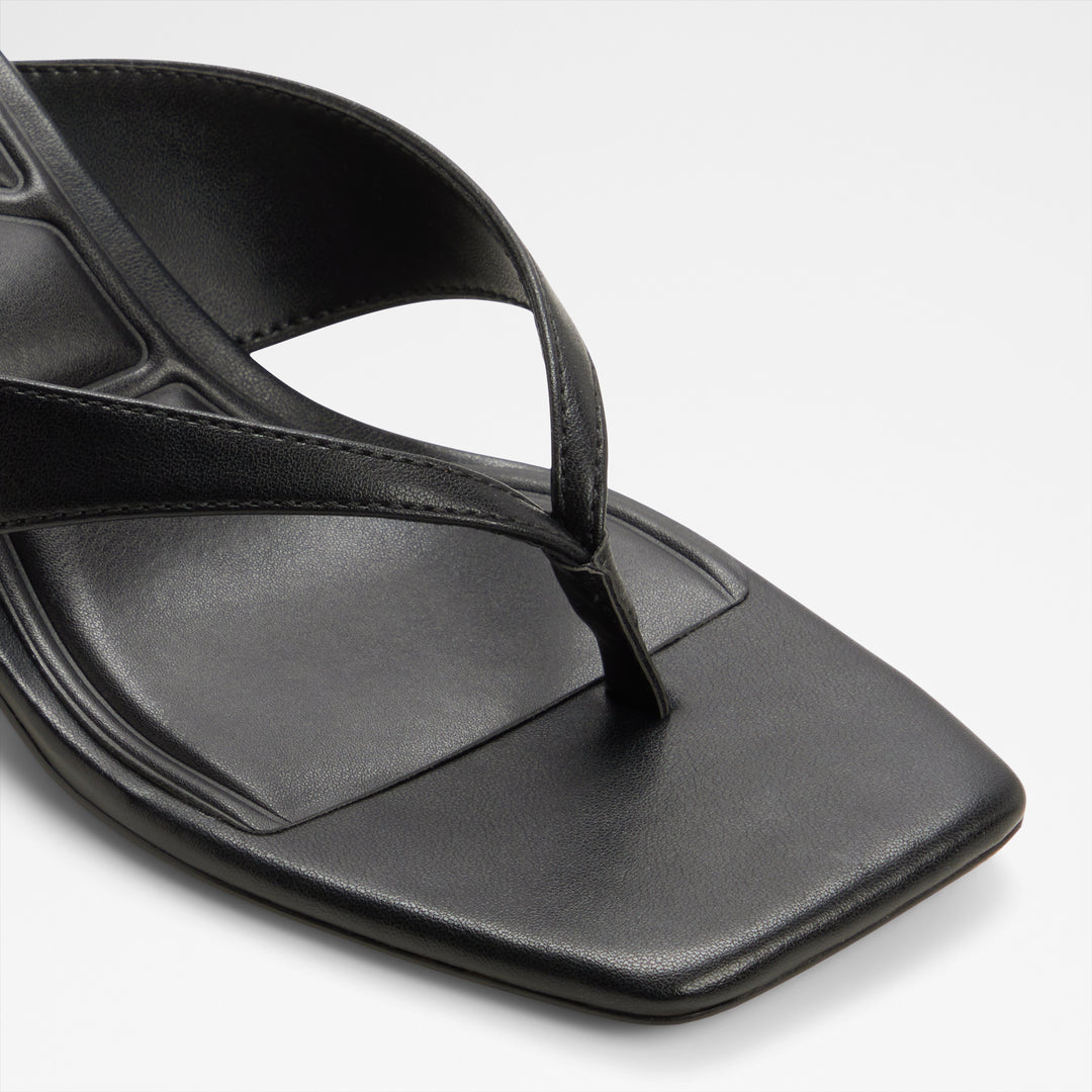 Mules em preto, salto em bloco - ANTONINA
