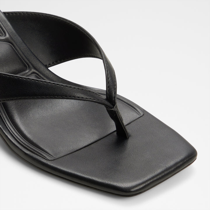 Mules em preto, salto em bloco - ANTONINA