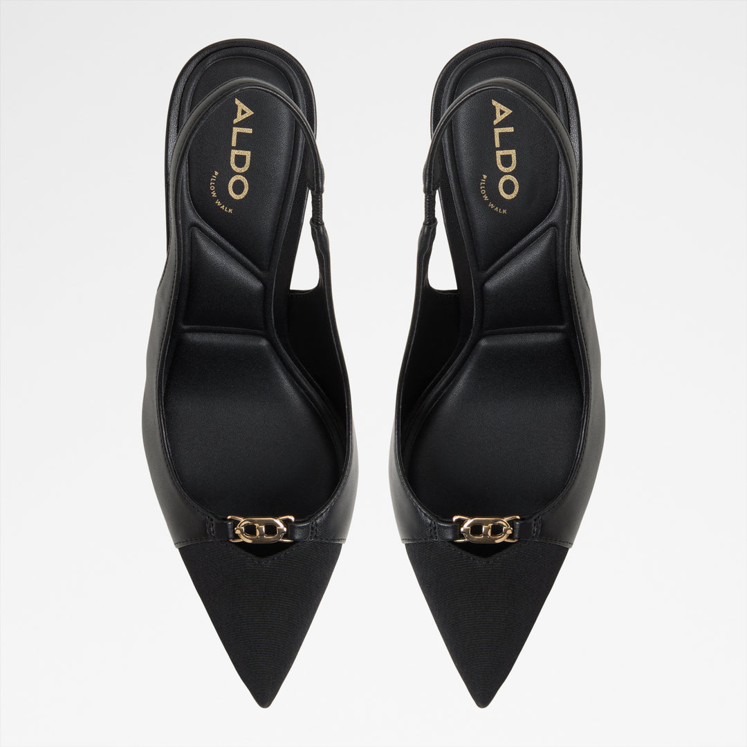 Sapatos em preto, salto fino - AUGUSTAS