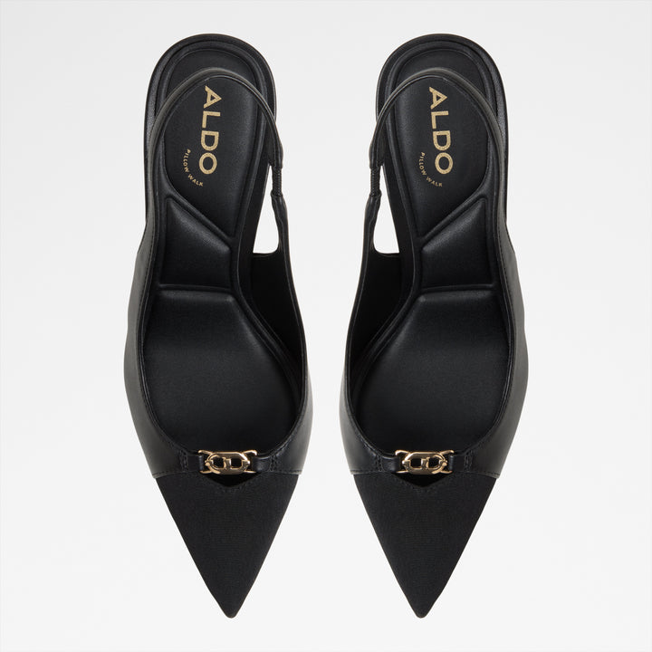 Sapatos em preto, salto fino - AUGUSTAS