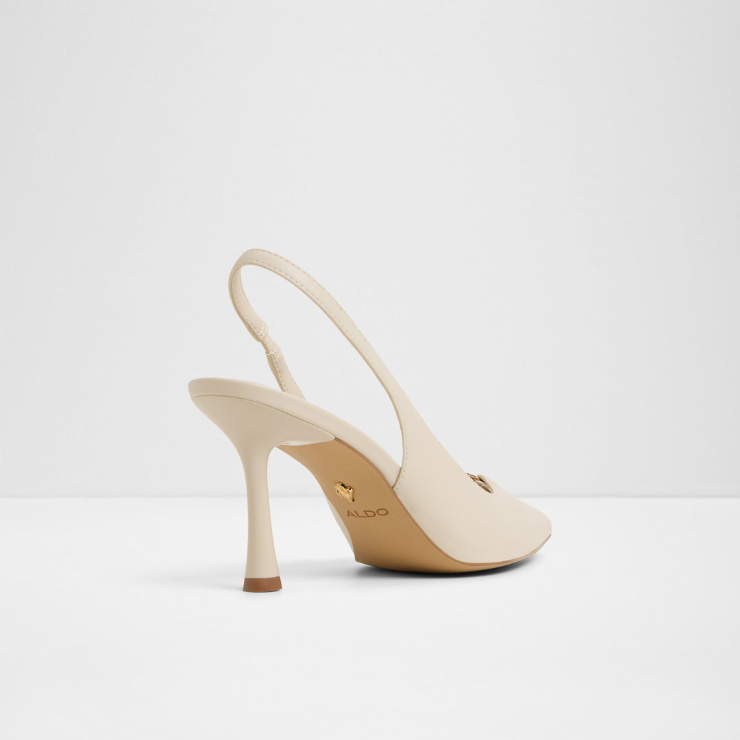 Sapatos em branco cru, salto fino - AUGUSTAS