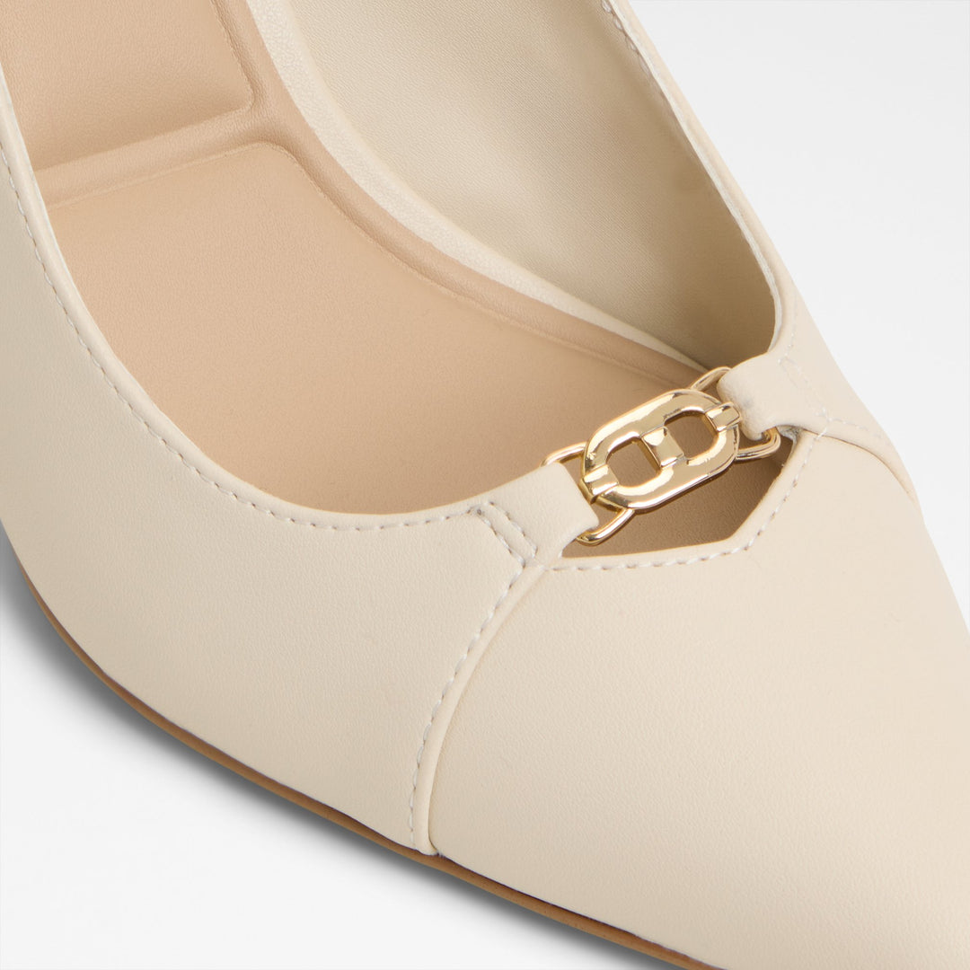 Sapatos em branco cru, salto fino - AUGUSTAS