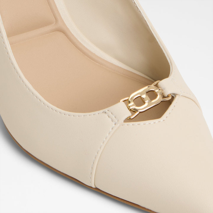 Sapatos em branco cru, salto fino - AUGUSTAS