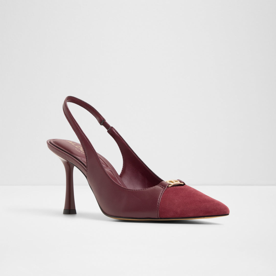 Sapatos em bordô, salto fino - AUGUSTAS