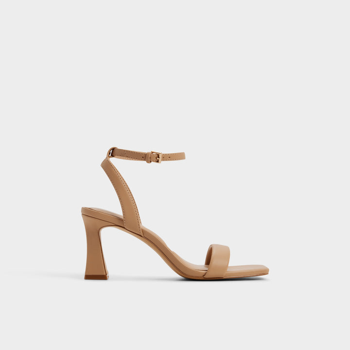 Sandálias em bege, salto em bloco - AUSTORAI