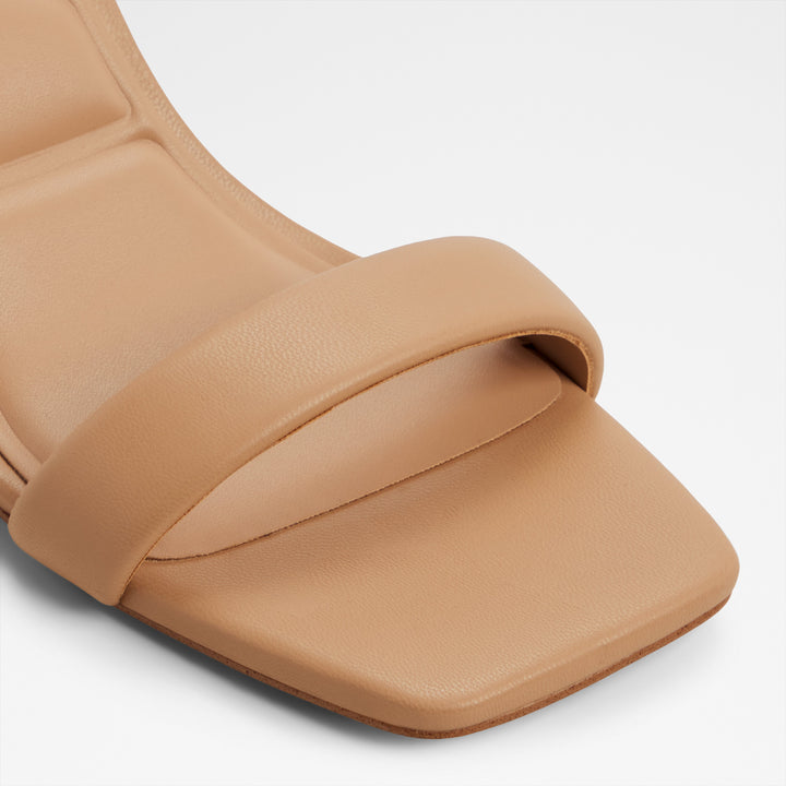 Sandálias em bege, salto em bloco - AUSTORAI