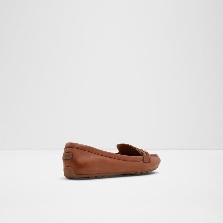 Mocassins rasos em pele cognac - BAGDISH
