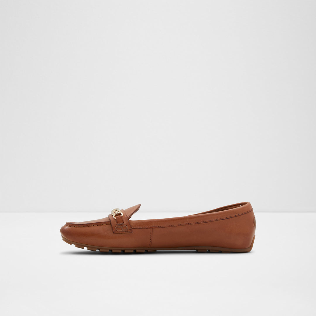 Mocassins rasos em pele cognac - BAGDISH