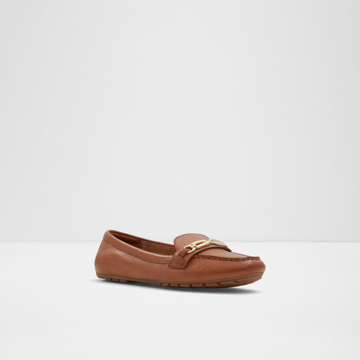 Mocassins rasos em pele cognac - BAGDISH