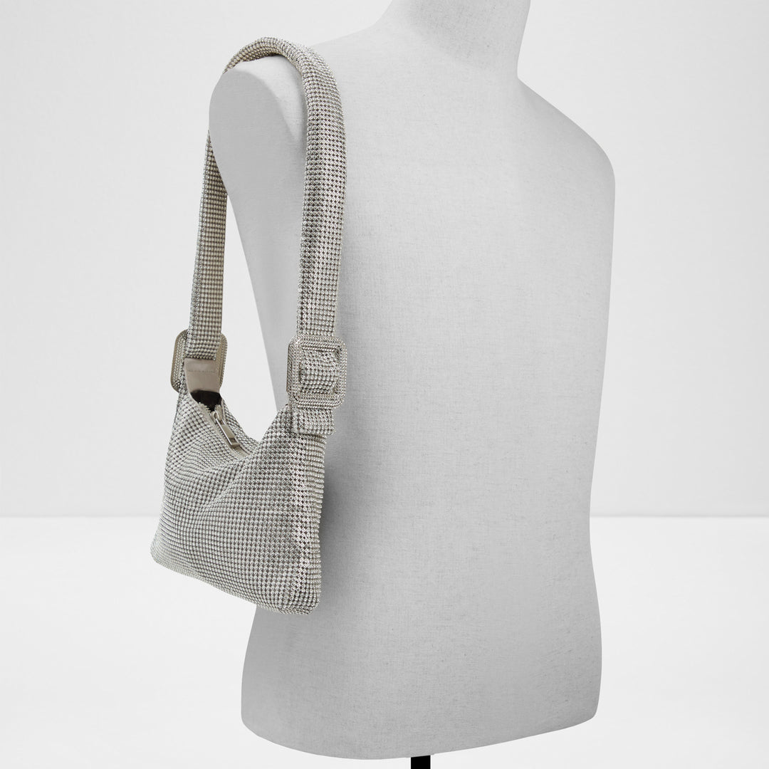 Mala de ombro em prateado - BANALIA