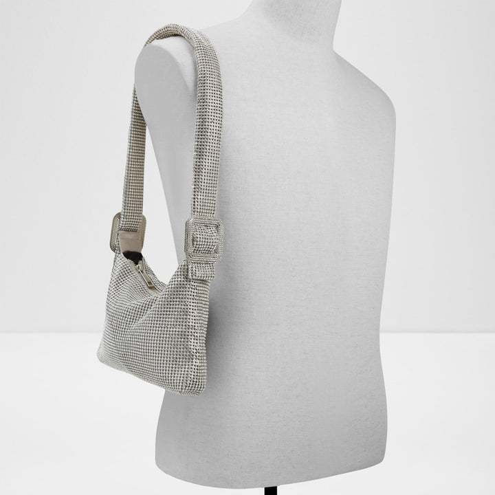 Mala de ombro em prateado - BANALIA