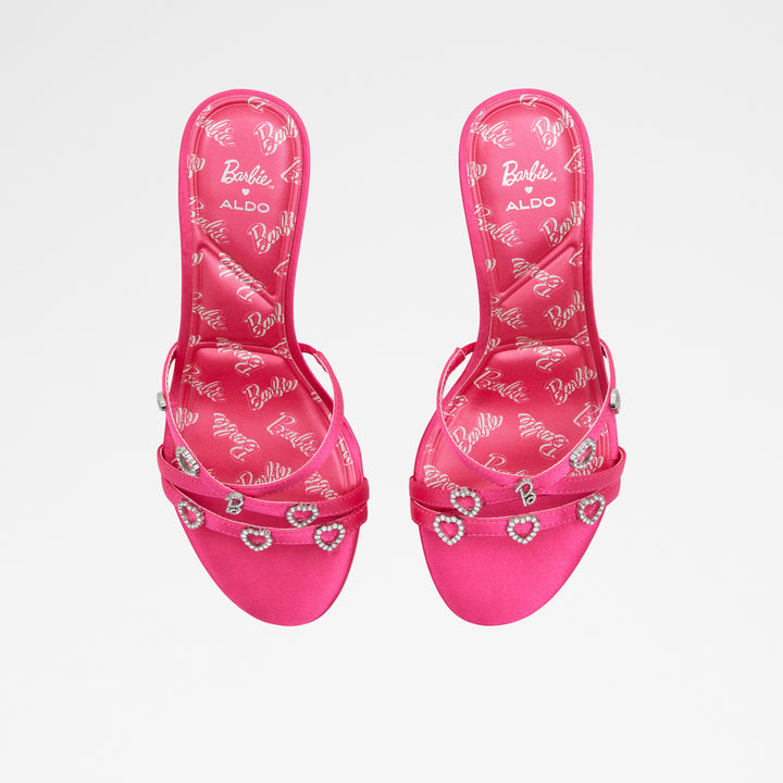 Mules em rosa fúchsia, salto fino - BARBIEMULE