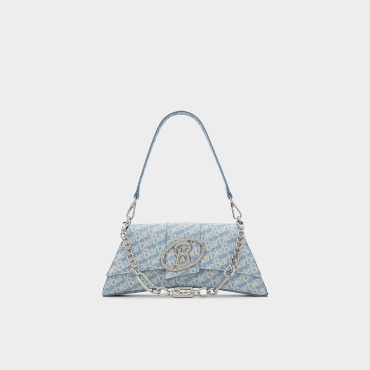 Mala de ombro em azul denim - BARBIEVOGUE