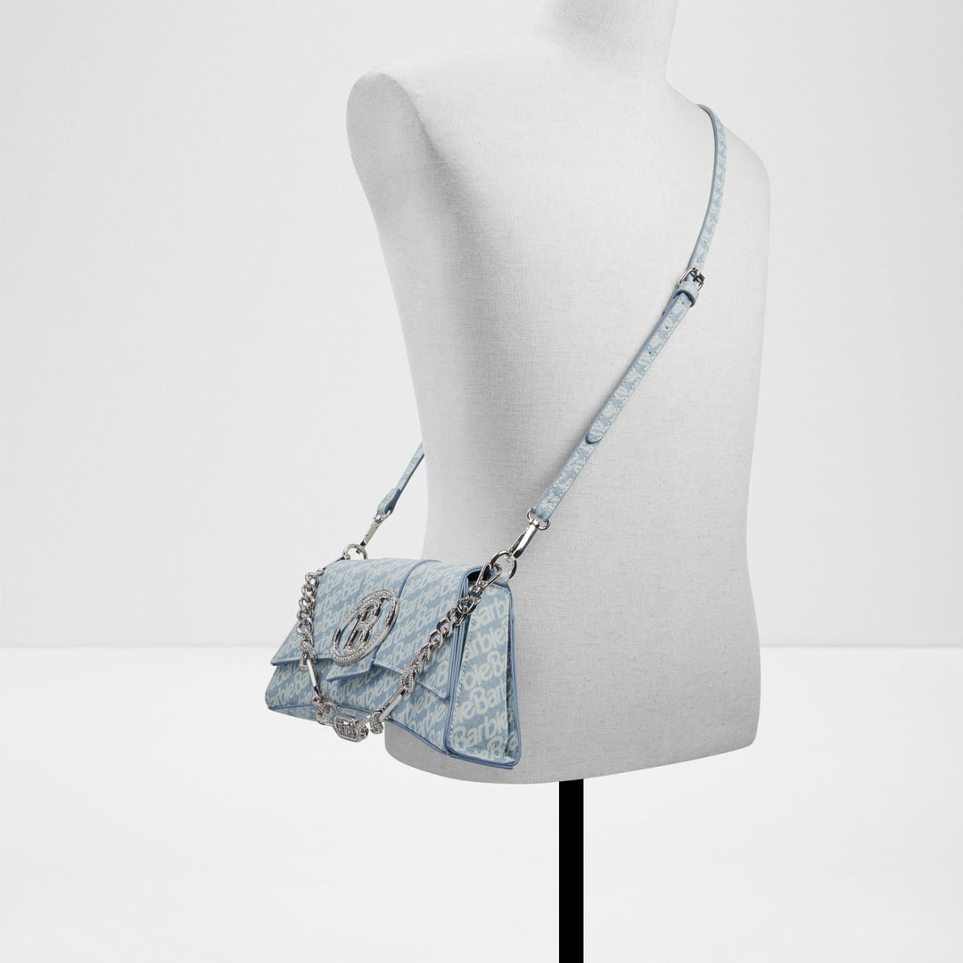 Mala de ombro em azul denim - BARBIEVOGUE