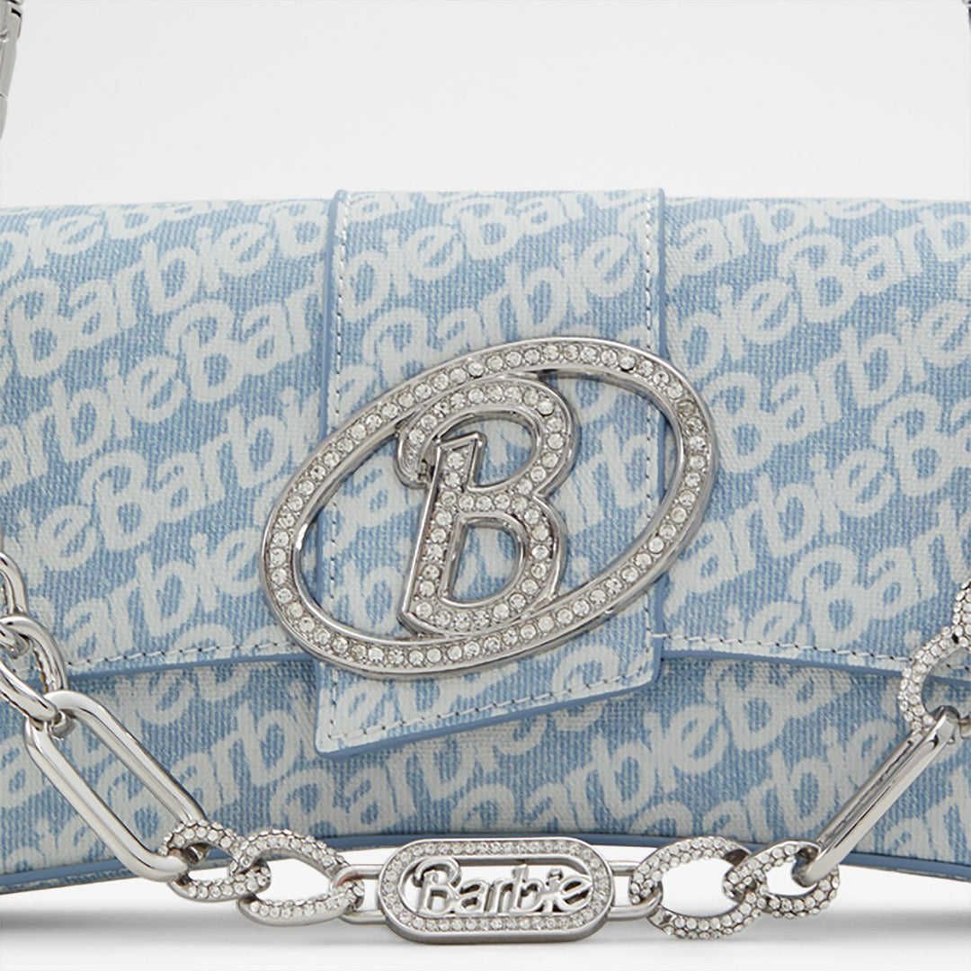 Mala de ombro em azul denim - BARBIEVOGUE