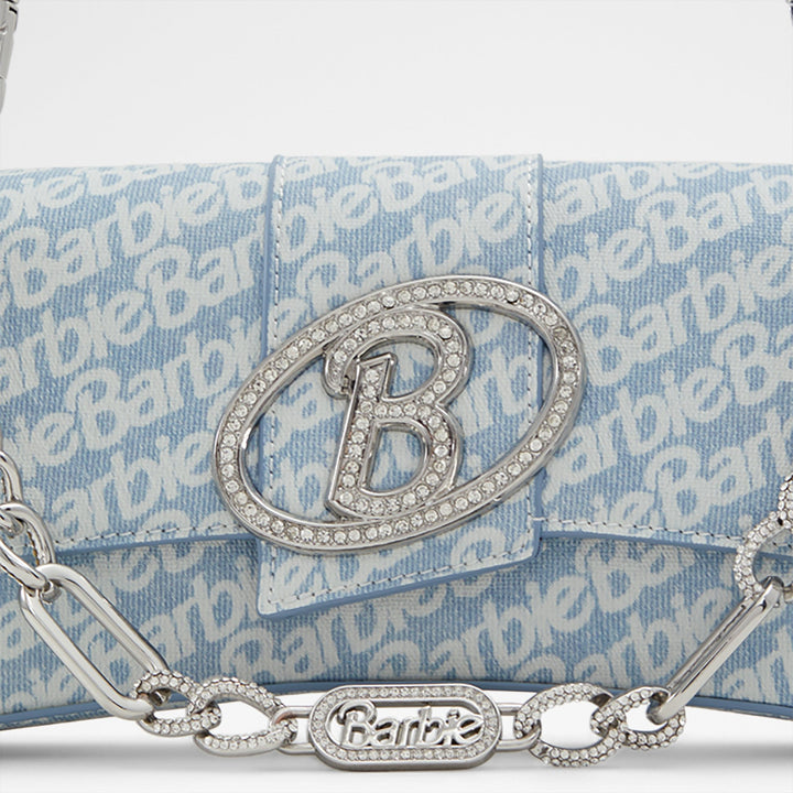 Mala de ombro em azul denim - BARBIEVOGUE