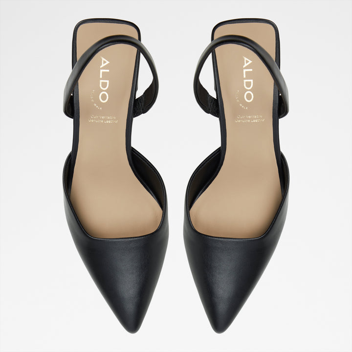 Sapatos em preto, salto em funil - BASANTI