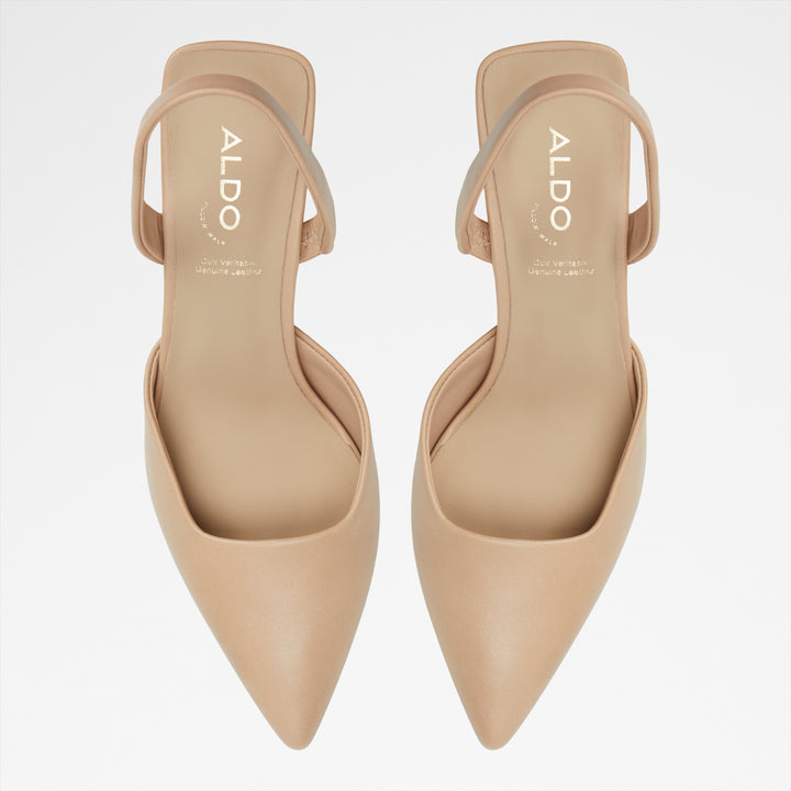 Sapatos em bege, salto em funil - BASANTI