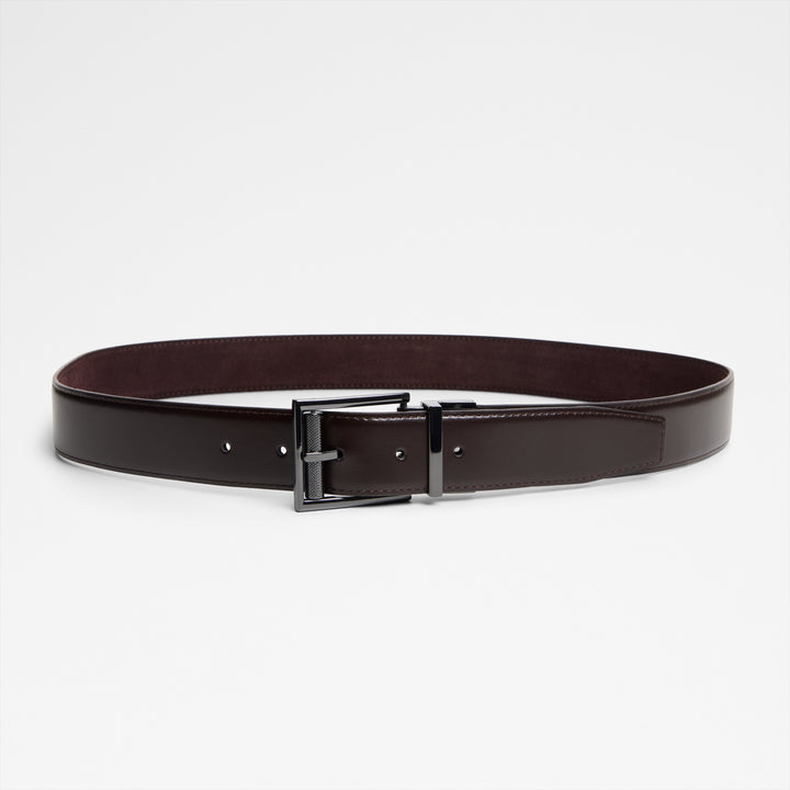 Cinto em pele castanho - BENJJAMIN
