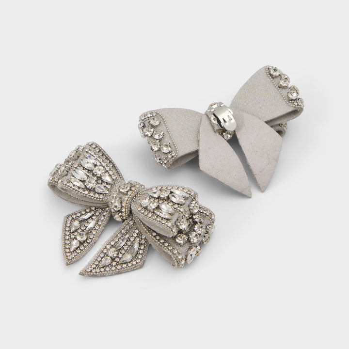 Clipe para sapatos em prateado - BOWSTEP